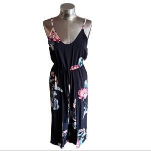 Haute Rogue Floral Pant Romper Maxi